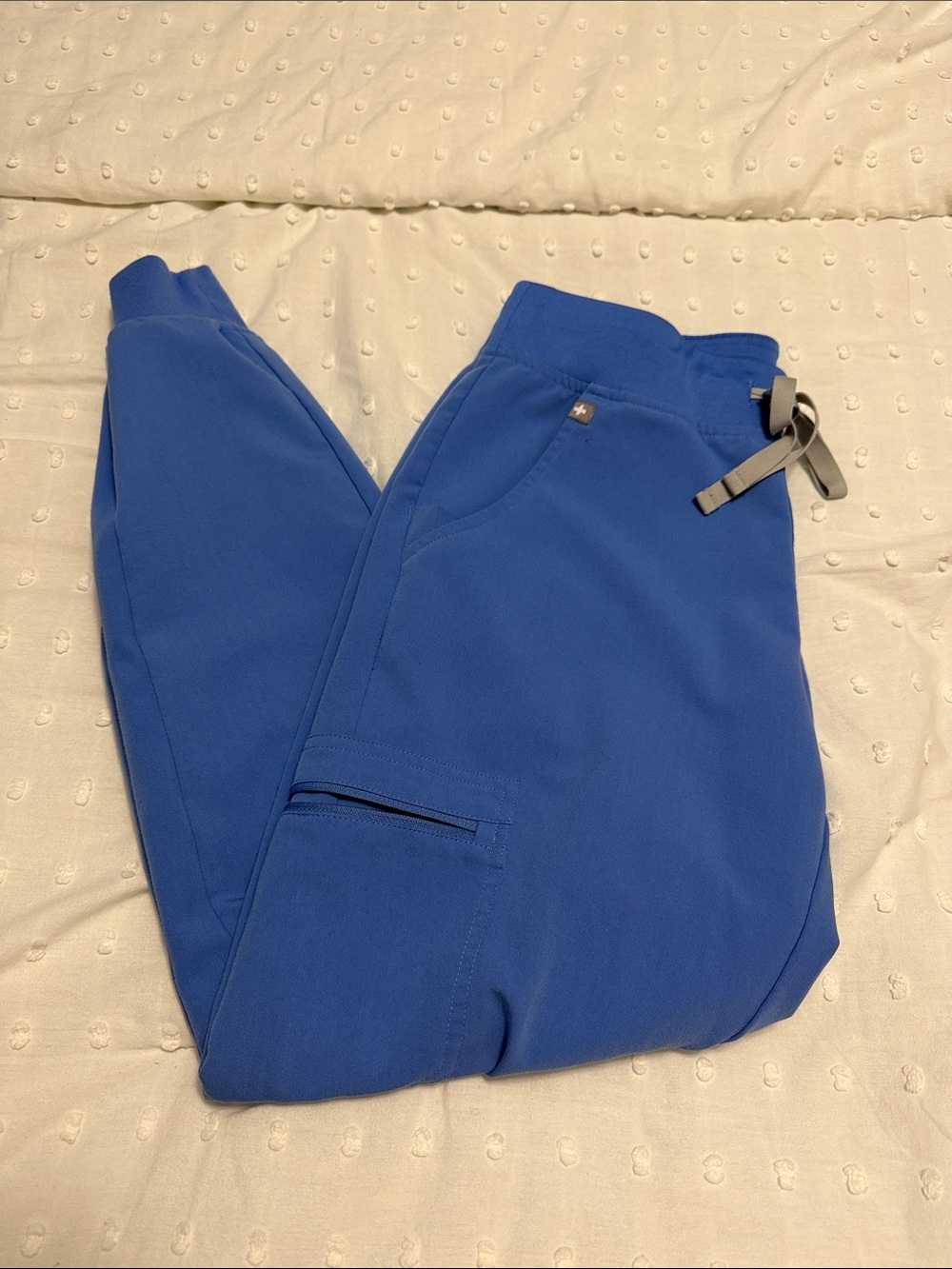Figs Surgical Blue Women's Drawstring Jogger Scrub Pants